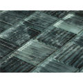 Square 48X48mm Black Green Crystal Mosaic Glass Tile